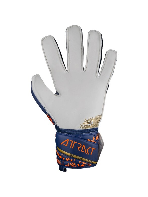 Reusch Attrakt Grip Junior vartininko pirštinės, tamsiai mėlynos 5472815 4410 2 Reusch Attrakt Grip Junior vartininko pirštinės, tamsiai mėlynos 5472815 4410 2