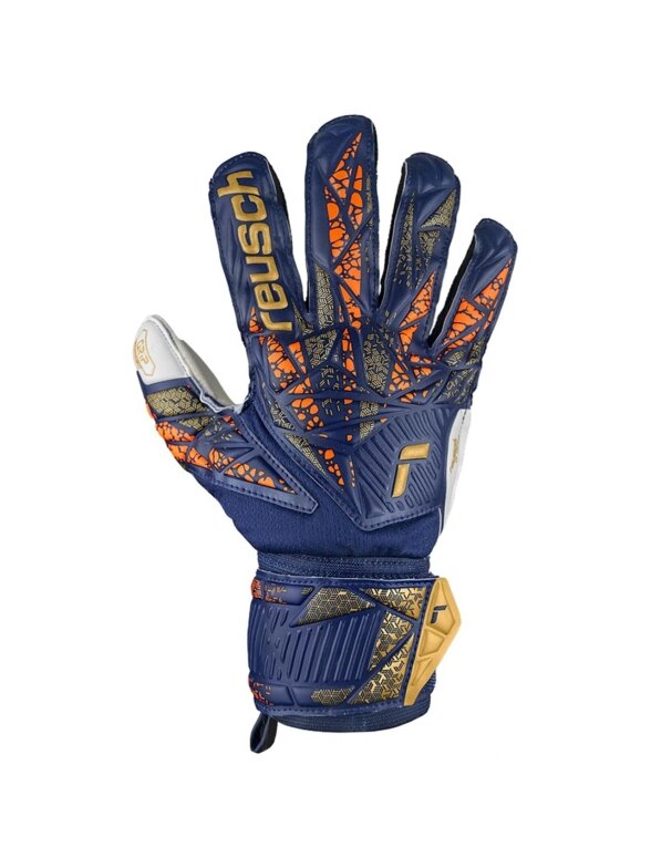 Reusch Attrakt Grip pirštinės vartininkui, mėlynos 5470815 4410 1 Reusch Attrakt Grip pirštinės vartininkui, mėlynos 5470815 4410 1