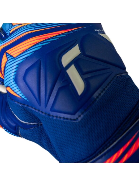 Reusch Attrakt Grip vartininko pirštinės vyrams, mėlynos 6 Reusch Attrakt Grip vartininko pirštinės vyrams, mėlynos 6