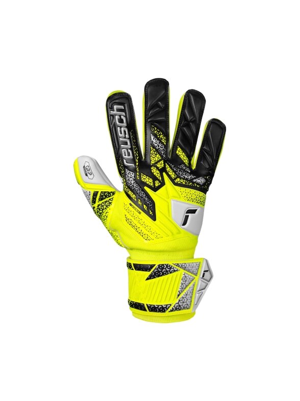 Reusch Attrakt Grip vartininko pirštinės vyrams geltono-juodos spalvos 5570815 2014 1 Reusch Attrakt Grip vartininko pirštinės vyrams geltono-juodos spalvos 5570815 2014 1