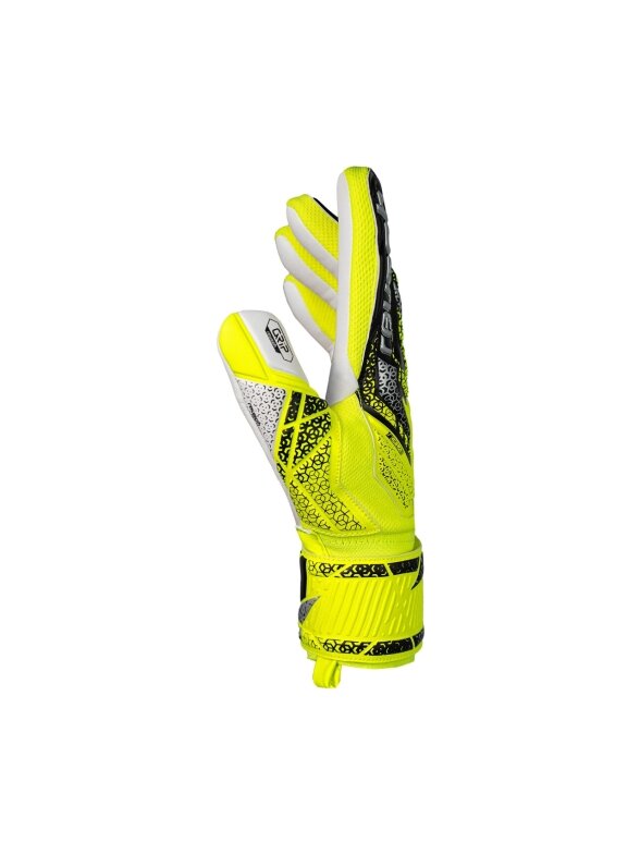 Reusch Attrakt Grip vartininko pirštinės vyrams geltono-juodos spalvos 5570815 2014 3