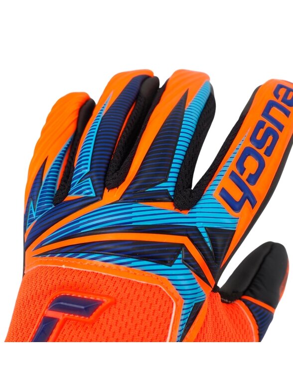 Reusch Attrakt Infinity Evolution NC Junior vartininko pirštinės vaikams, oranžinės-juodos-mėlynos 4 Reusch Attrakt Infinity Evolution NC Junior vartininko pirštinės vaikams, oranžinės-juodos-mėlynos 4
