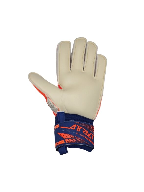 Reusch Attrakt Solid vartininko pirštinės baltos-oranžinės 5570516 2500 2