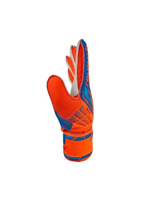 Reusch Attrakt Solid Junior vartininko pirštinės oranžinės-mėlynos 5572515 2290 3 Reusch Attrakt Solid Junior vartininko pirštinės oranžinės-mėlynos 5572515 2290 3