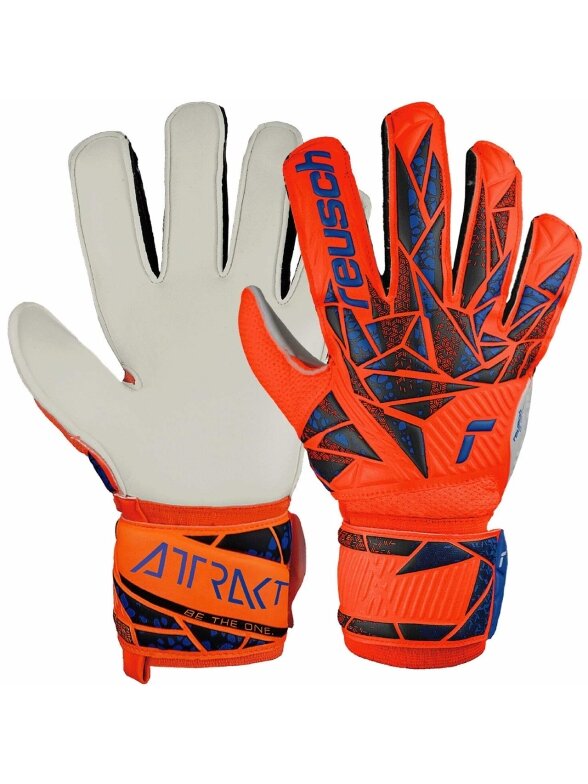 Reusch Attrakt Solid vartininko pirštinės, oranžinės 5470515 2210 Reusch Attrakt Solid vartininko pirštinės, oranžinės 5470515 2210