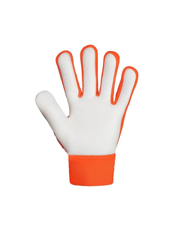 Reusch Attrakt Starter Solid Finger Support vartininkų pirštinės vaikams oranžinės-mėlynos 5472511 2290 1