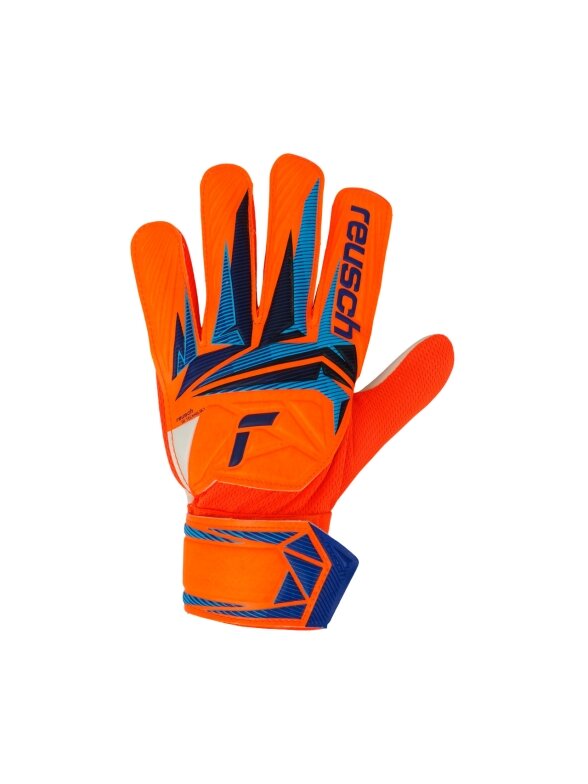 Reusch Attrakt Starter Solid Junior vartininko pirštinės oranžinės 1 Reusch Attrakt Starter Solid Junior vartininko pirštinės oranžinės 1
