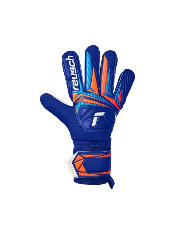 Reusch Attrakt Starter Solid vyrams vartininko pirštinės, mėlynos 1 Reusch Attrakt Starter Solid vyrams vartininko pirštinės, mėlynos 1