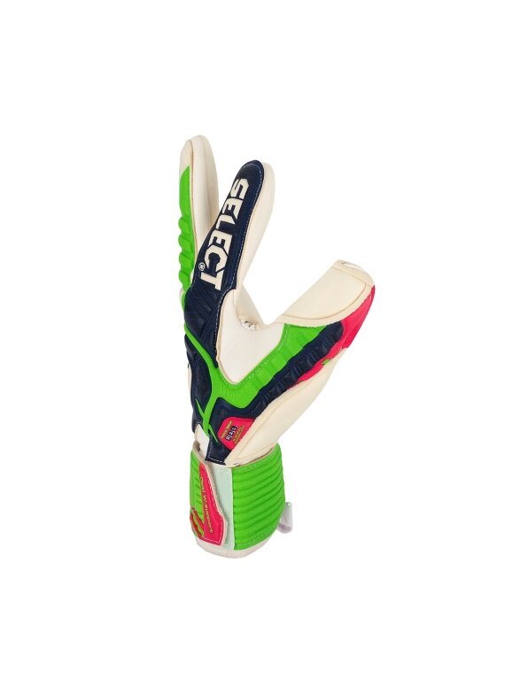 Select 88 Pro Grip vartininko pirštinės baltai žaliai tamsiai mėlynos 2