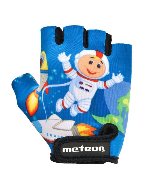 Meteor Space Jr vaikiškos dviratininko pirštinės 26175-26176-26177 Meteor Space Jr vaikiškos dviratininko pirštinės 26175-26176-26177