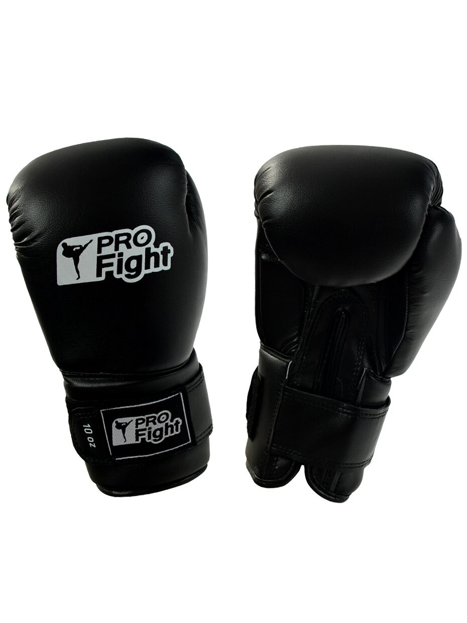 Profight Bokso Pirštinės Oda Dragon Juodos