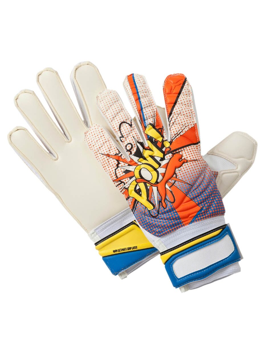 Puma Evo Power Grip 2 RC vartininko pirštinės baltos ir oranžinės spalvos 040998 41