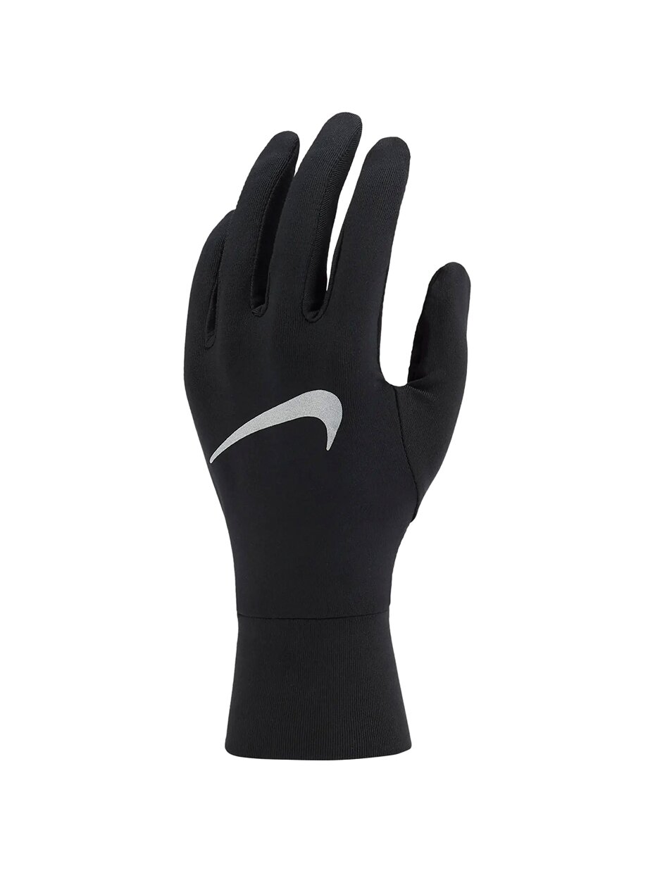 Nike Dri-Fit Accelerate moteriškos bėgimo pirštinės juodos N1001585082