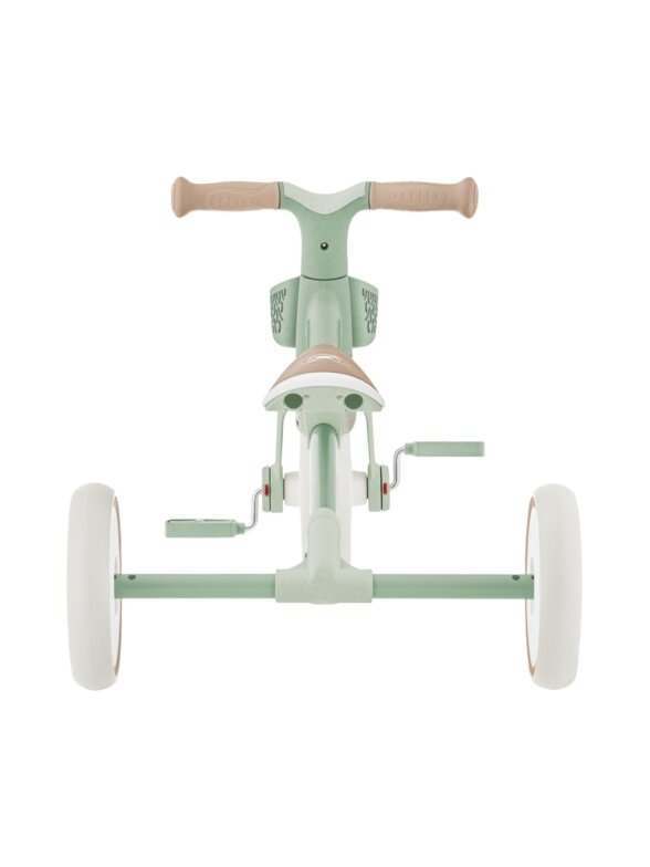 Globber Learning Trike 2w1 Plus balto žalio spalvos triratis dviratis 737-109 3