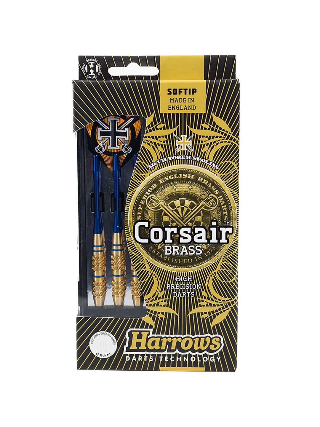 Harrows smiginio strėlytės Softip Corsair, mėlynos, 18 g 2 Harrows smiginio strėlytės Softip Corsair, mėlynos, 18 g 2