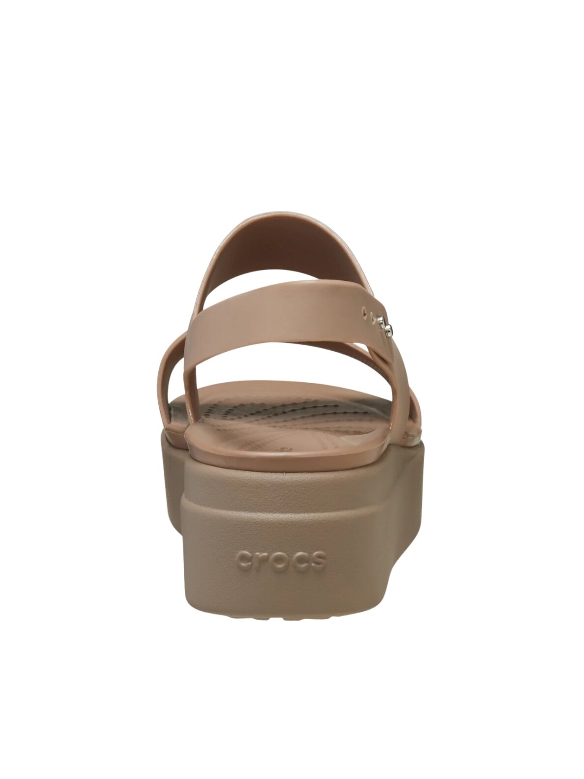 Crocs Brooklyn Low Wedge moteriški sandalai smėlio spalvos 2 Crocs Brooklyn Low Wedge moteriški sandalai smėlio spalvos 2