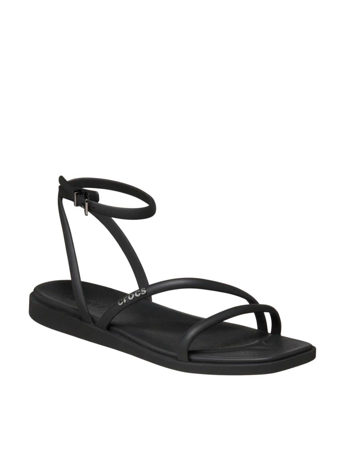 Crocs Miami Ankle Strap moteriškos basutės juodos 1