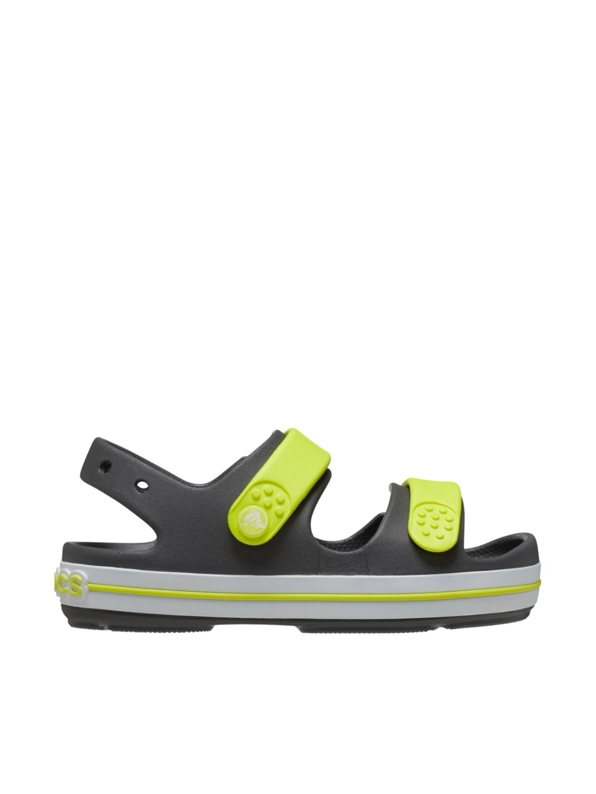 Crocs Crocband Cruiser basutės vaikams grafito-geltonos 209423 1NJ Crocs Crocband Cruiser basutės vaikams grafito-geltonos 209423 1NJ