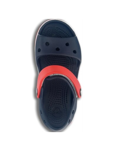Vaikiškos basutės Crocs Crocband Sandal Kids tamsiai mėlynos raudonos 12856 485