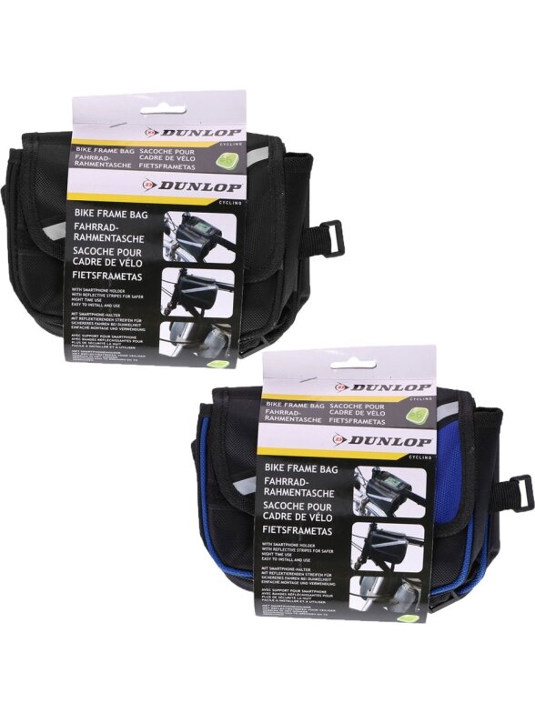 „Dunlop“ dviračio rėmo krepšys 2ass 027395 „Dunlop“ dviračio rėmo krepšys 2ass 027395