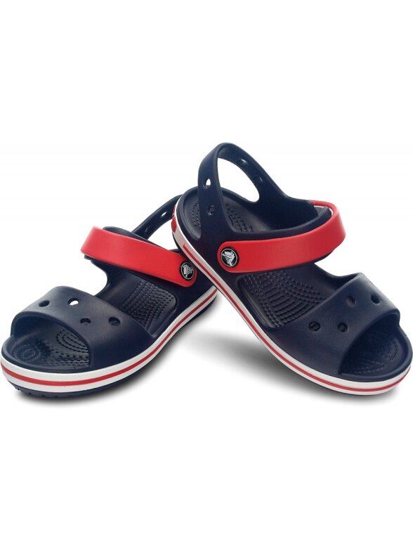 Vaikiškos basutės Crocs Crocband Sandal Kids tamsiai mėlynos raudonos 12856 485 2 Vaikiškos basutės Crocs Crocband Sandal Kids tamsiai mėlynos raudonos 12856 485 2