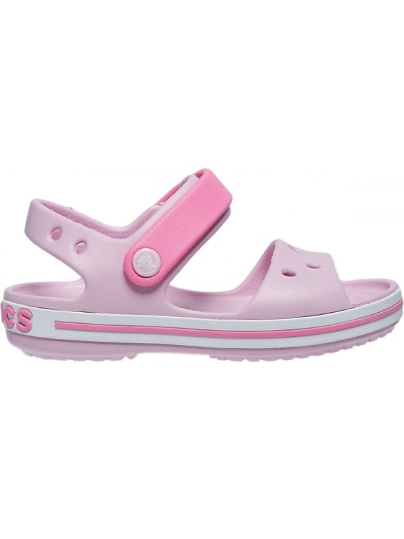 Crocs Crocband Sandal Kids sandalai vaikams rožiniai 12856 6GD Crocs Crocband Sandal Kids sandalai vaikams rožiniai 12856 6GD