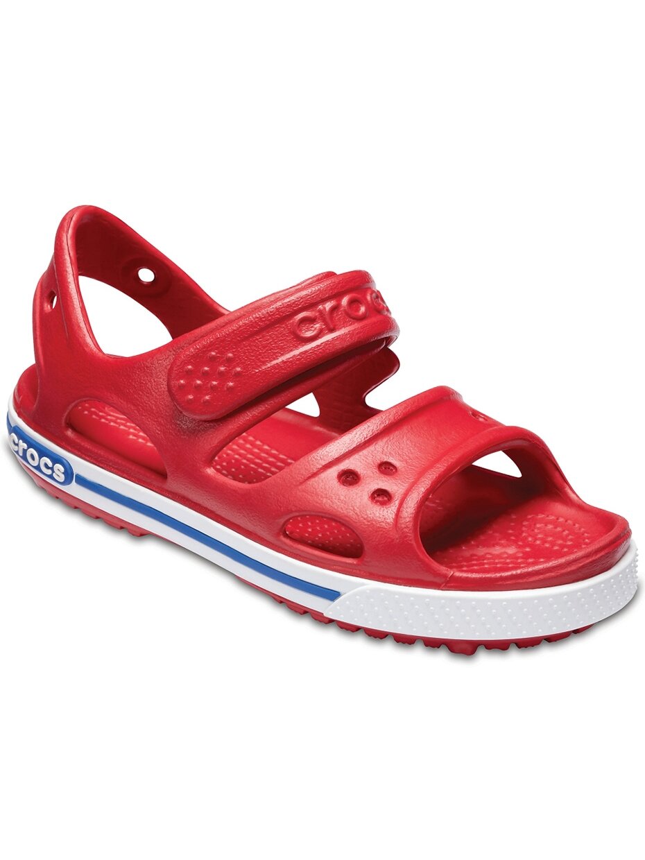 Sandalai vaikams Crocs Crocband II Sandal PS Kids raudona-mėlyni 14854 6OE 3 Sandalai vaikams Crocs Crocband II Sandal PS Kids raudona-mėlyni 14854 6OE 3