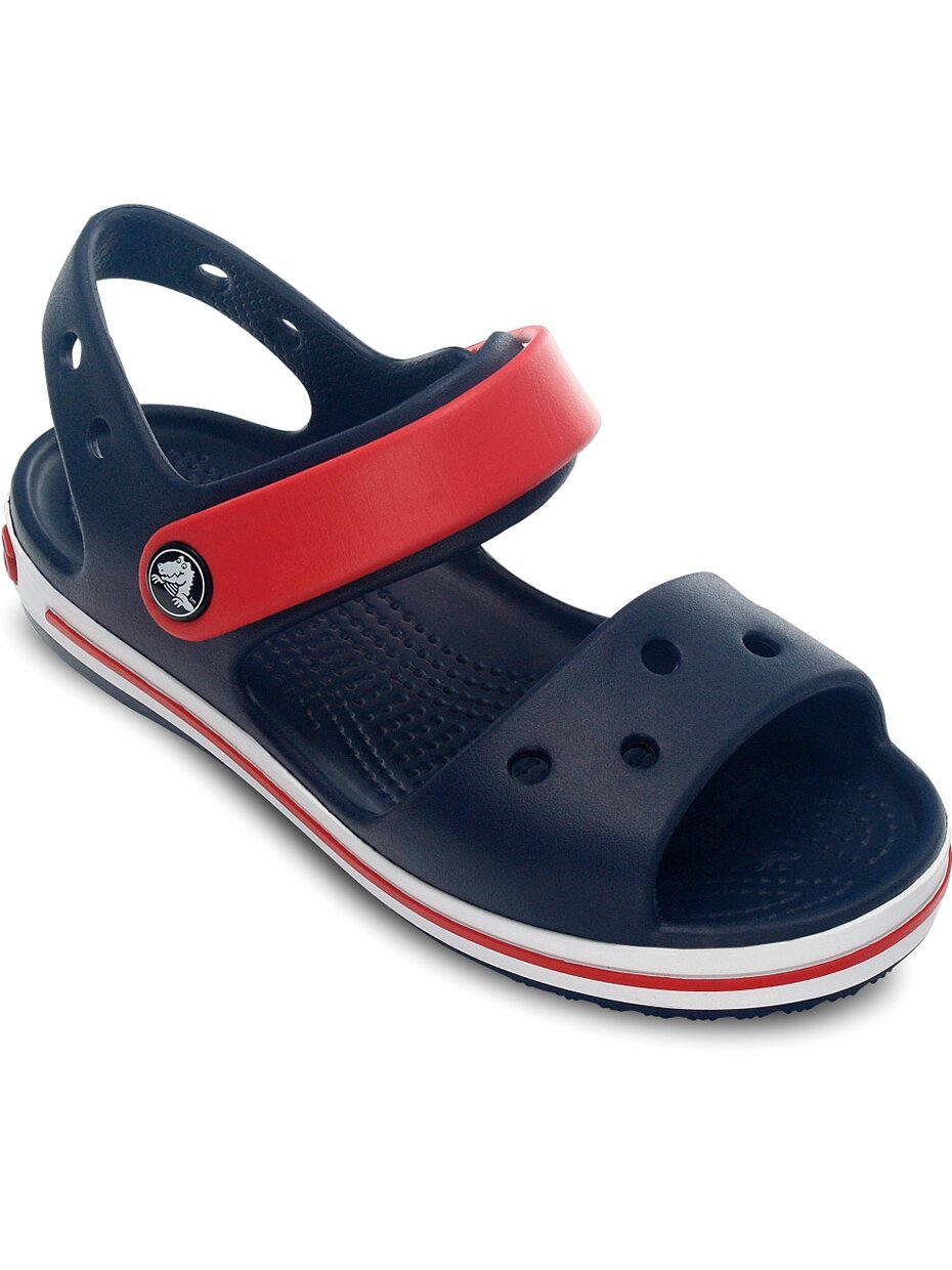 Vaikiškos basutės Crocs Crocband Sandal Kids tamsiai mėlynos raudonos 12856 485 3 Vaikiškos basutės Crocs Crocband Sandal Kids tamsiai mėlynos raudonos 12856 485 3