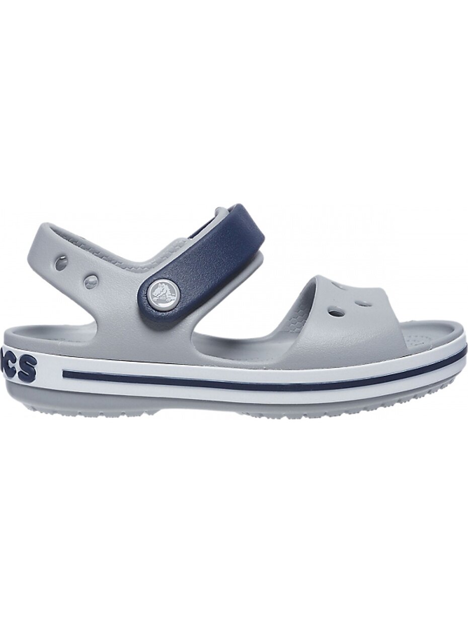 Vaikiškos basutės Crocs Crosband Sandal Kids pilkos ir tamsiai mėlynos spalvos 12856 01U Vaikiškos basutės Crocs Crosband Sandal Kids pilkos ir tamsiai mėlynos spalvos 12856 01U