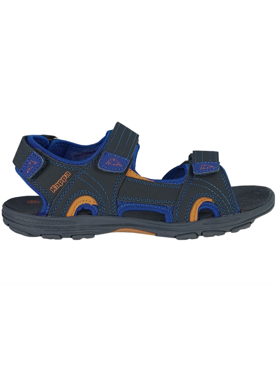 „Kappa Early II K Footwear Kids“ vaikiški basutės tamsiai mėlynos ir oranžinės spalvos 260373K 6744 „Kappa Early II K Footwear Kids“ vaikiški basutės tamsiai mėlynos ir oranžinės spalvos 260373K 6744