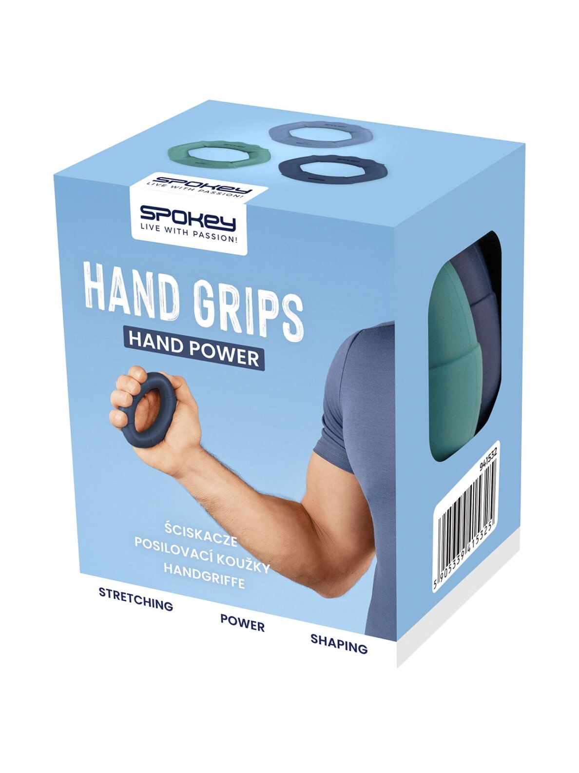 3 vnt. Spokey Hand Power 941532 griebtuvai 6