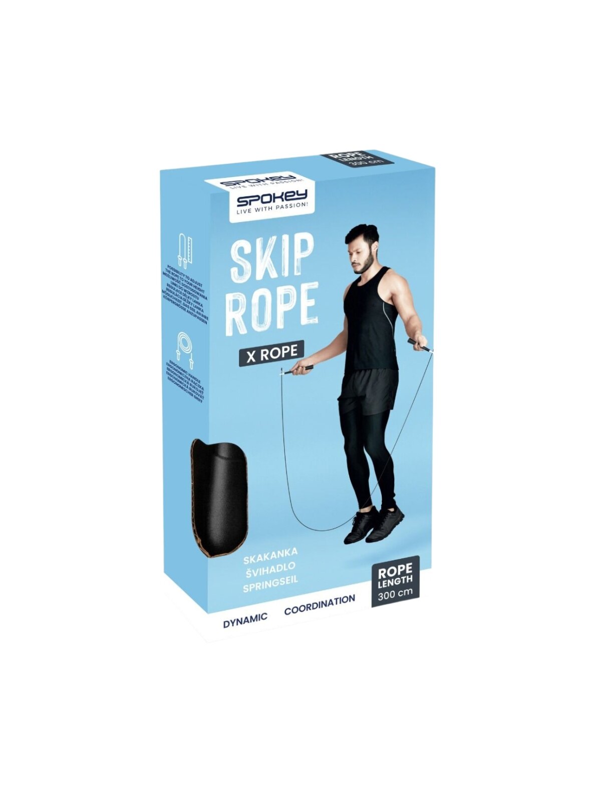 Spokey X Rope šokdynė juoda 944031 4