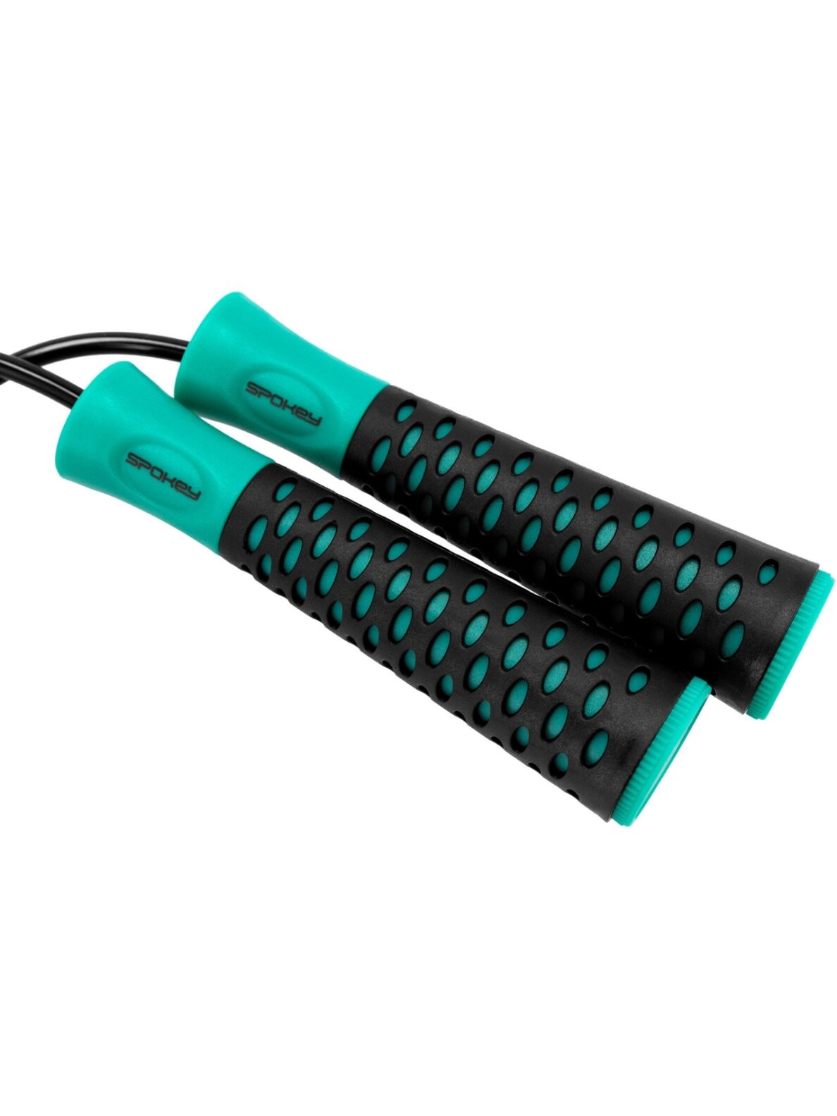 Spokey Candy Rope šokdynė su guoliais, juoda-žalia 943631 2