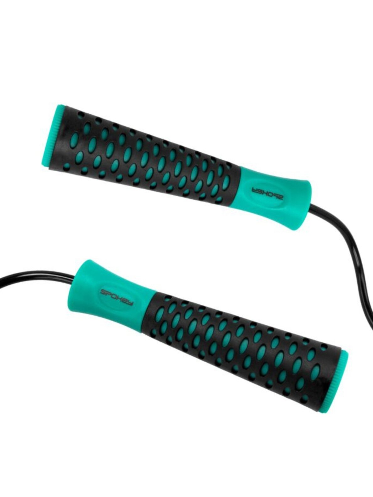 Spokey Candy Rope šokdynė su guoliais, juoda-žalia 943631 3