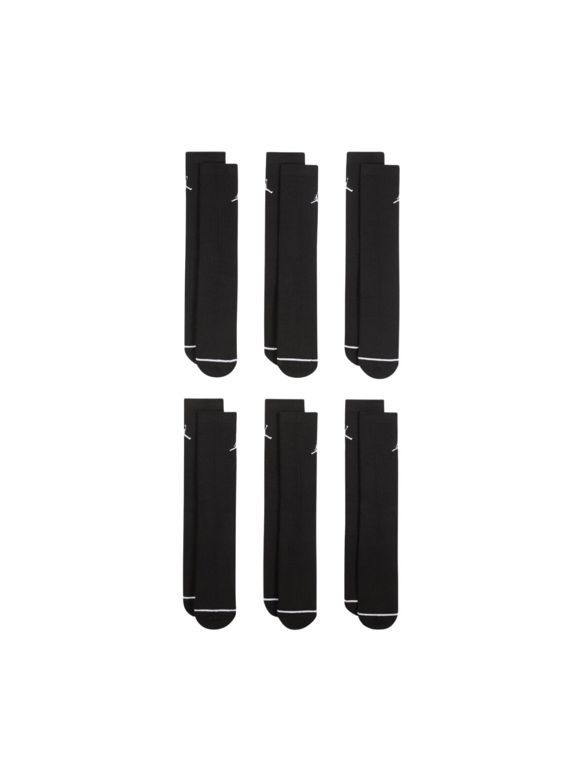 Jordan Everyday Cushioned Crew kojinės 6 poros juodos HV6228 010