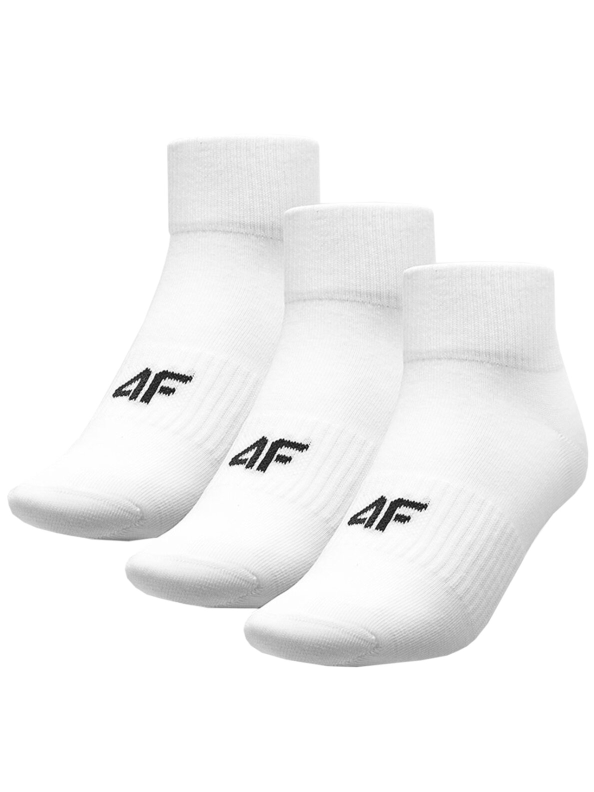 Vyriškos kojinės 4F M150 3 poros baltos 4FSS23USOCM150 10S Vyriškos kojinės 4F M150 3 poros baltos 4FSS23USOCM150 10S