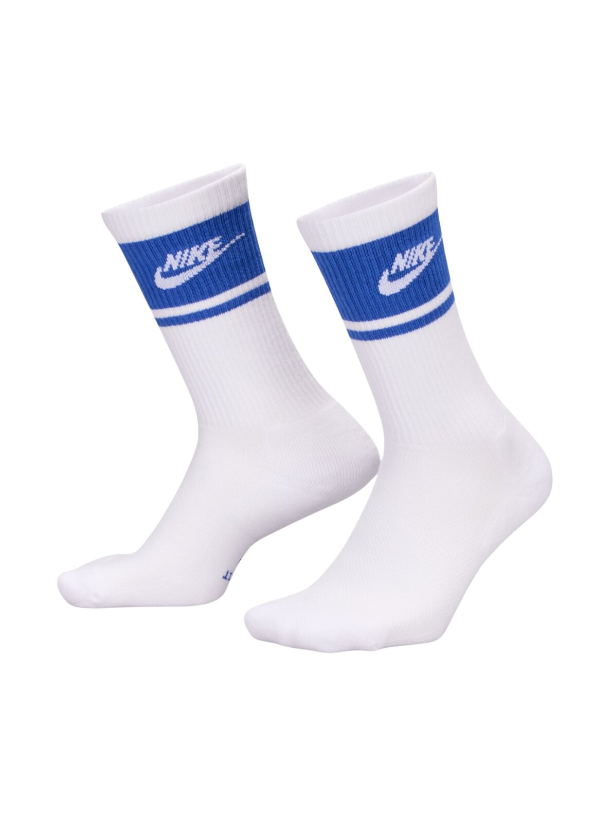 Nike kojinės Everyday Elevated Crew 3 poros baltos/mėlynos IM7949 904 1 Nike kojinės Everyday Elevated Crew 3 poros baltos/mėlynos IM7949 904 1