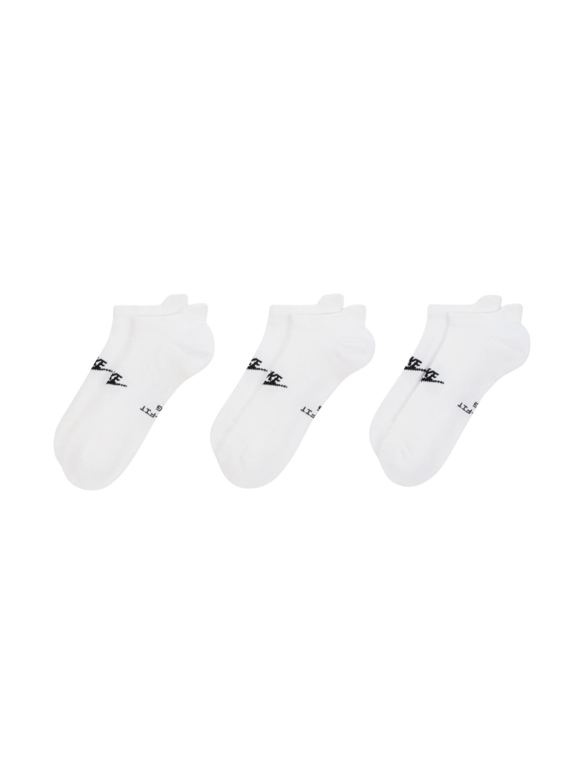 Nike kojinės Everyday Elevated trumpos 3 poros baltos IH8524 901
