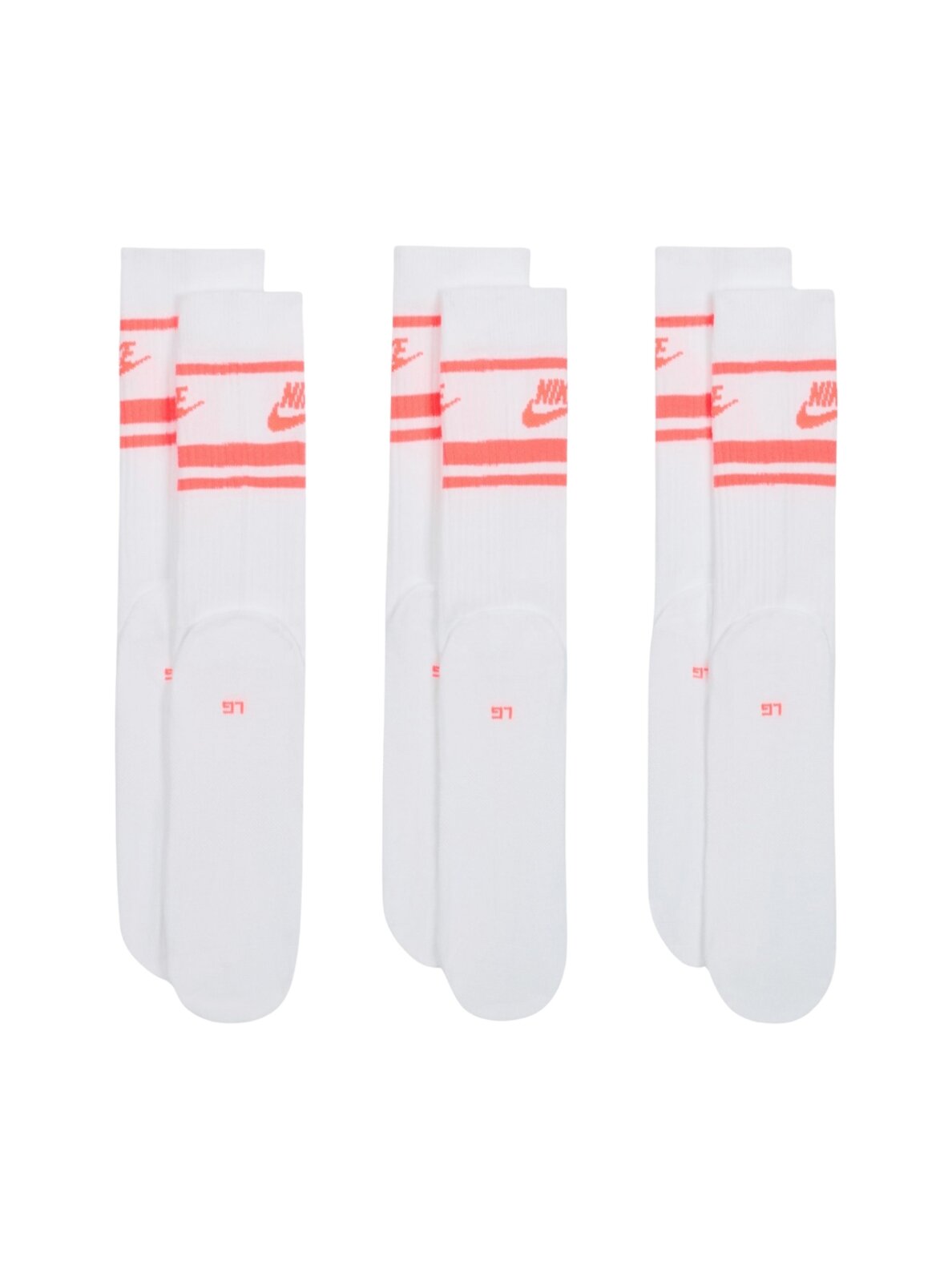 Nike NK Nsw Everyday Essential CR kojinės vyrams baltos DX5089 100 (3 poros) 2
