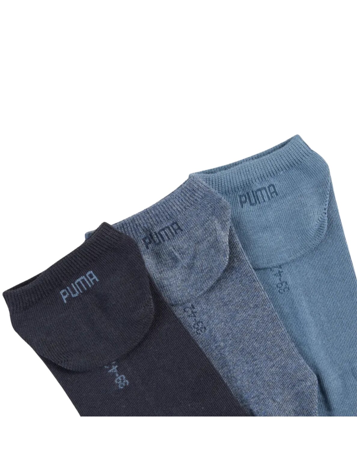 Puma Sneaker Plain kojinės 3 pakuotės tamsiai mėlynos, mėlynos 938624 22 1