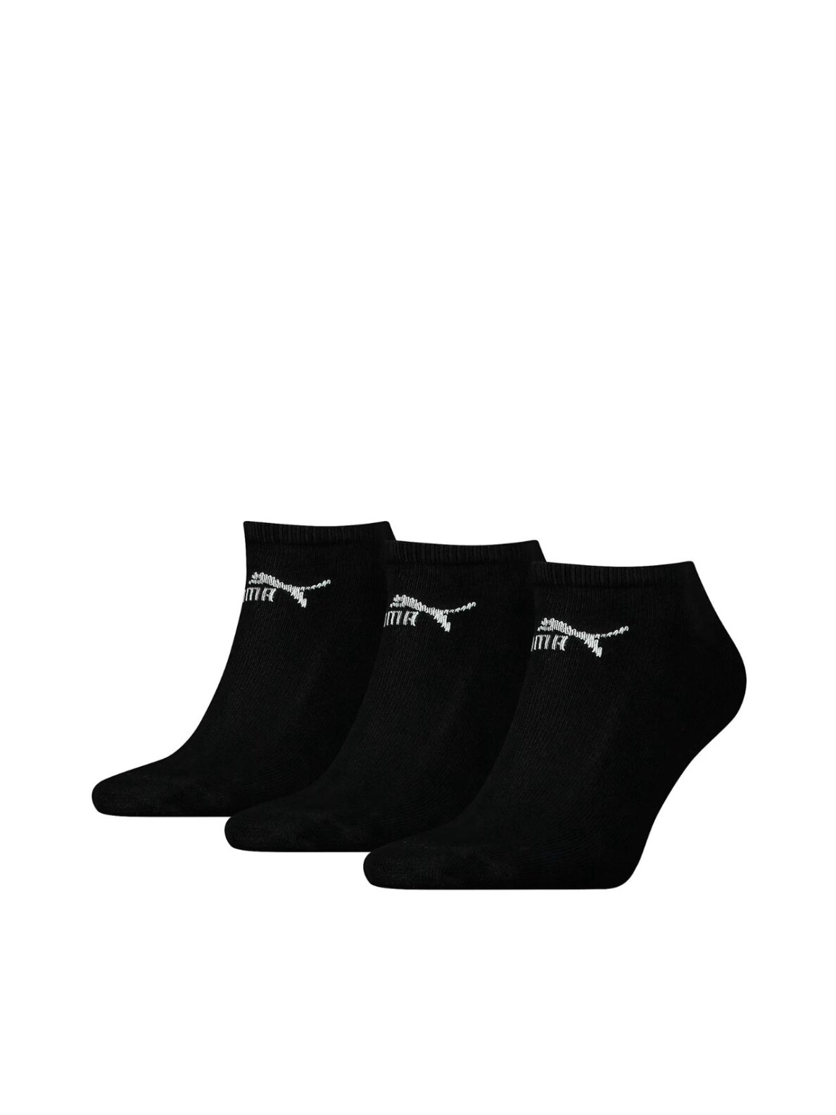 Puma Sneaker Stopki kojinės vyrams 3 poros juodos Puma Sneaker Stopki kojinės vyrams 3 poros juodos