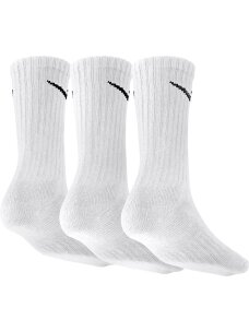 Nike Value Cotton Crew kojinės 3 poros baltos SX4508 101