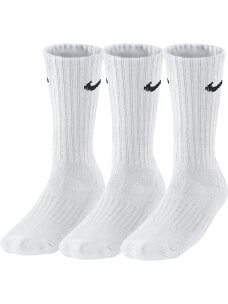 Nike Value Cotton Crew kojinės 3 poros baltos SX4508 101