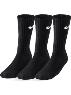 Nike Value Cotton Crew kojinės vyrams, 3 poros, juodos