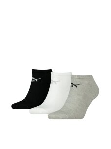 Puma Sneaker kojinės 3 poros pilkos, baltos, juodos