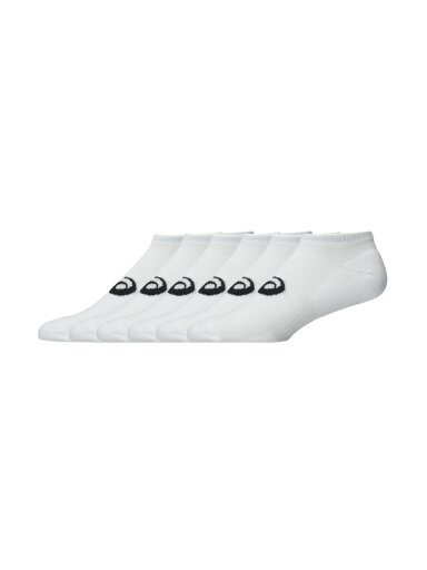 Asics Secret Sock 6 pakelių kojinės, baltos 3033C301 100