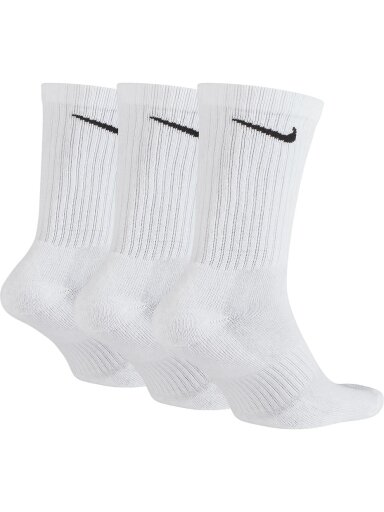Nike Everyday Cushioned Crew kojinės 3 poros baltos SX7664 100