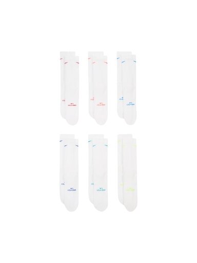 Nike kojinės Everyday Elevated baltos, 6 poros HQ8021 906