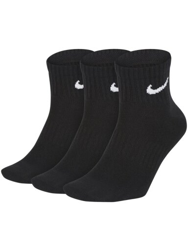 Nike Everyday Lightweight Ankle 3PR kojinės juodos SX7677 010