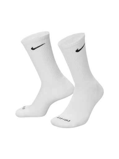 Nike Everyday Plus Cushioned kojinės 3 poros balta, rutulinė, juoda SX6888 964